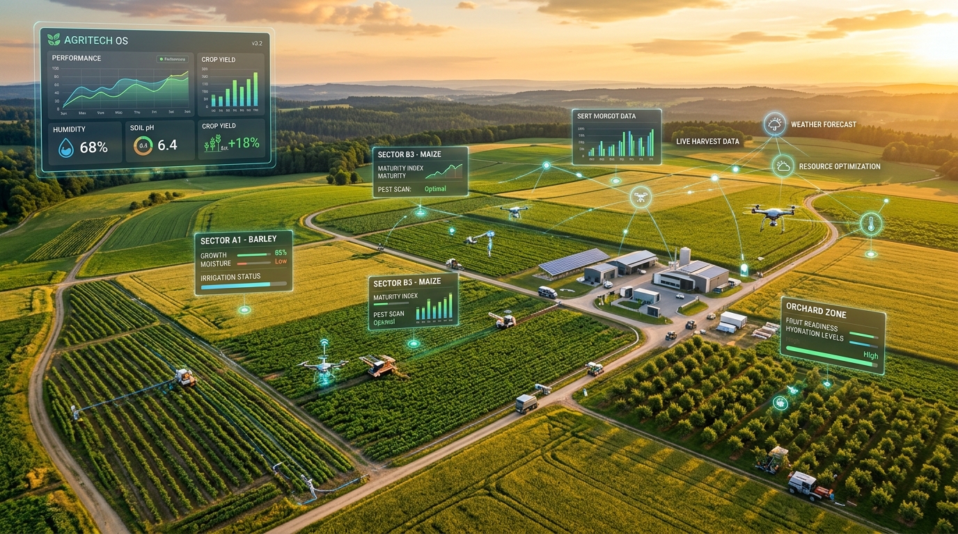 Modern Agritech Farm Dashboard